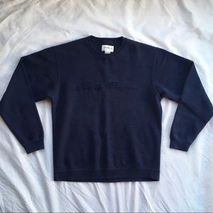 EDDIE BAUER Sweatshirt XS. Fleece lined Navy